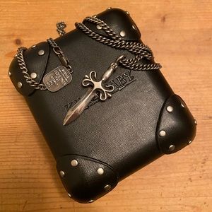 King Baby Sterling Silver Dagger Pendant Necklace